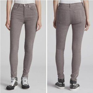Rag & Bone High Rise Skinny Corduroy Jeans Nickel Size 26